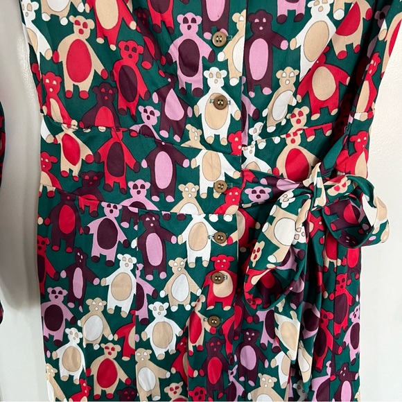 60s Bear Print Juniorite New York Dress - Picture 3 of 4